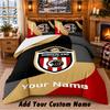 Sunderland FC Pattern Bedding 3Pcs Set Custom Name, Bed Sheet And Pillowcases For Home Bedroom