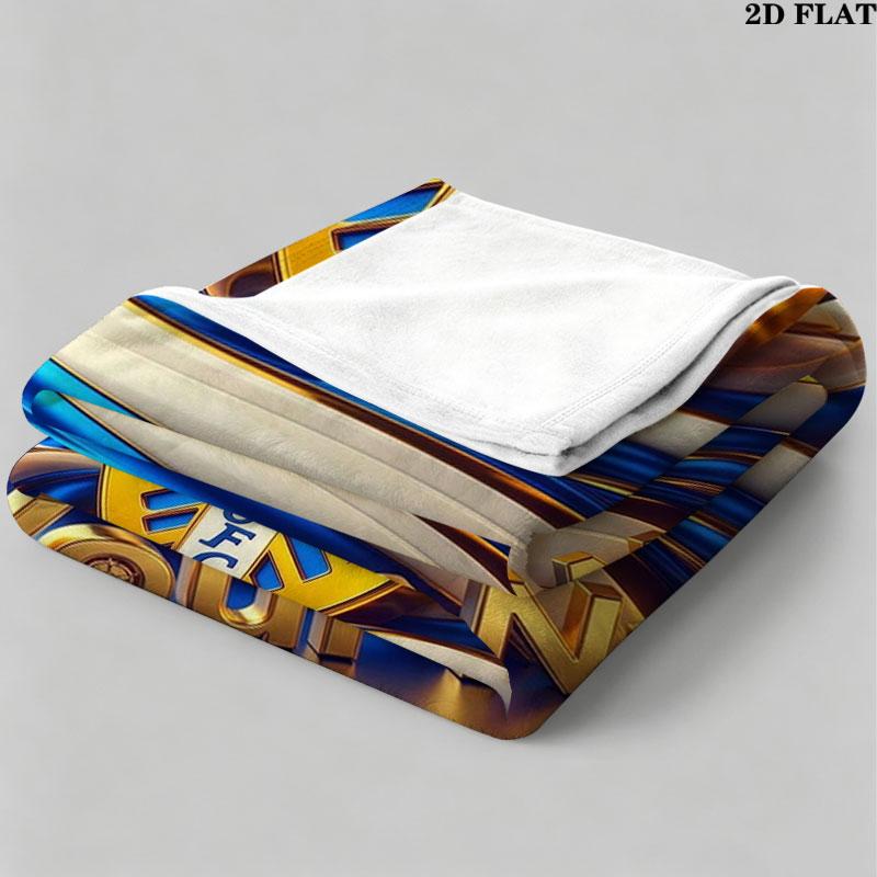 1PC Leeds United Custom Name Patterned Flannel Blanket Suitable For All Seasons for Home Decor Warmth and Comfort Gifts Holiday Present