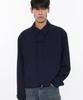 Piari Refined Wool Touch Short Blouson (Navy)