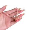 Infinite Heart Pink Immortal Flower Necklace Sweet Style Women Summer Street Shooting Accessory