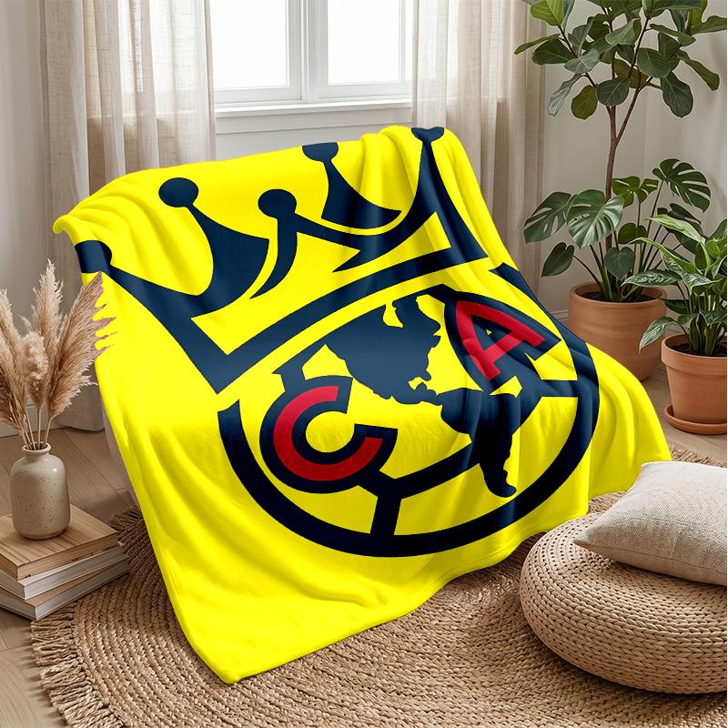 club América Theme blanket Soft Flannel Blanket Plush Throw Blanket Cozy Sofa Bed Blanket for Home Decor