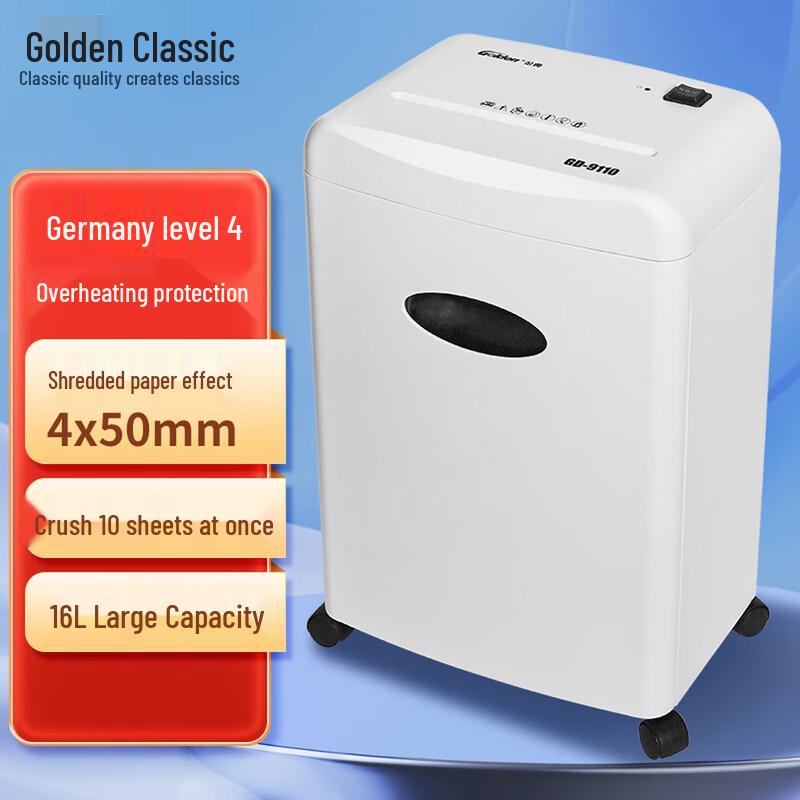 Golden GD-9110 Office Shredder CN plug (adapter included)
