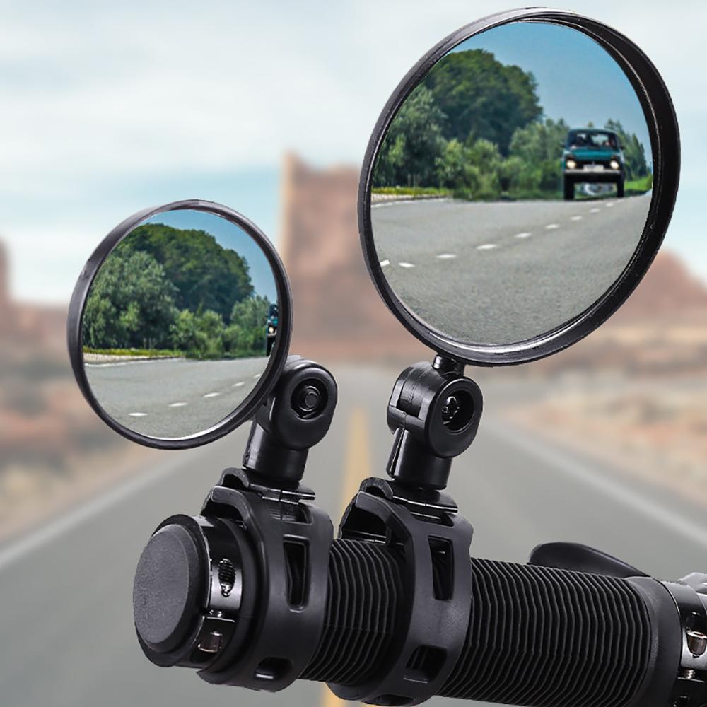 2ks Nastavitelná Otočná Jízdní Kolo Motocykl Pomocná Zpětná Zrcátka Montáž na Řídítka Širokoúhlá Konvexní Cyklistická Zpětná Zrcátka