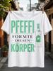 Pfeffi Shaped This Body Green Herbal Bottle And Oversized Gerunisex Lettering Minimal And Mint Style Unisex All Tshirt