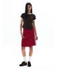 PARTIMENTO WOMEN College Striped Ringer Tee_Brown