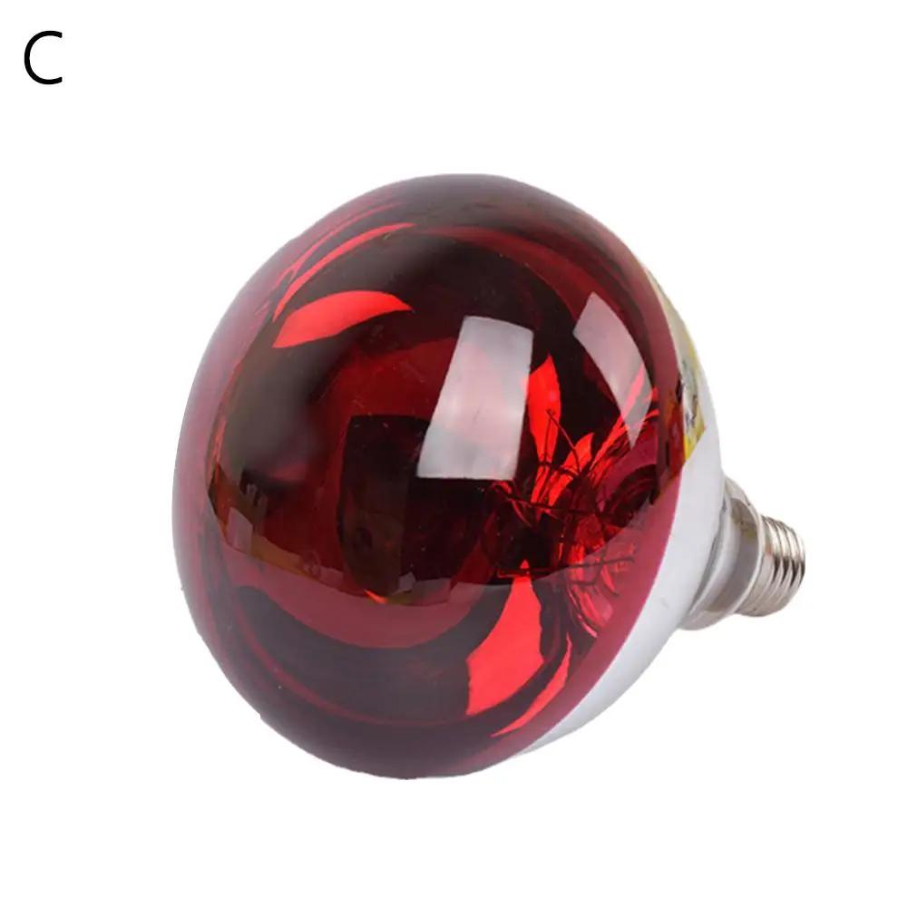 100W Reptile Heat Lamp Bulb - Red Heat Bulb for Chickens, Pets, and Outdoor Use - Full Spectrum Flood Light J2G4