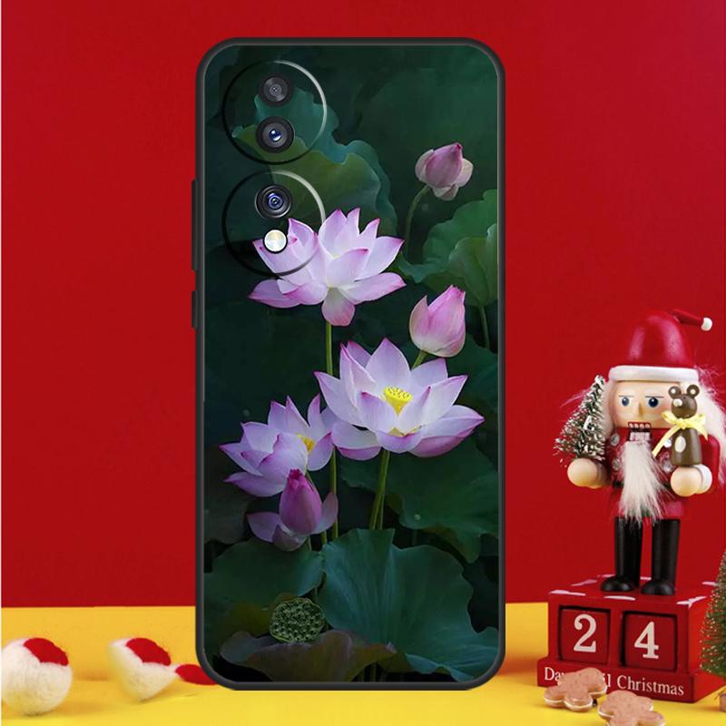 Flower Lotus Case For Honor Magic 8 6 7 Lite Honor X9d X9c X9b X9a X8b X8c Win 50 70 90 200 400 Pro Cover