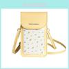 Stylish Pvc Phone Bag For Women With Floral Print And Magnetic Closure