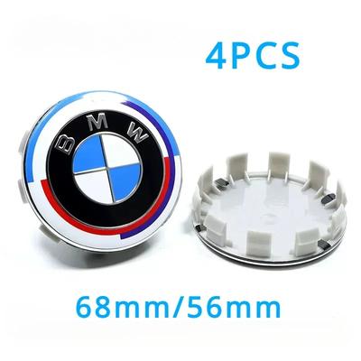 4X Für 50 Jahre Embleme 56mm 68mm Radkappen Radkappe Felgenkappen Für BMW