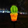 Uonlytech Outdoor Solar Lawn Lights Cactus Lights Decorative Stake LED Light for Yard Garden Patio Decor(Cactus)