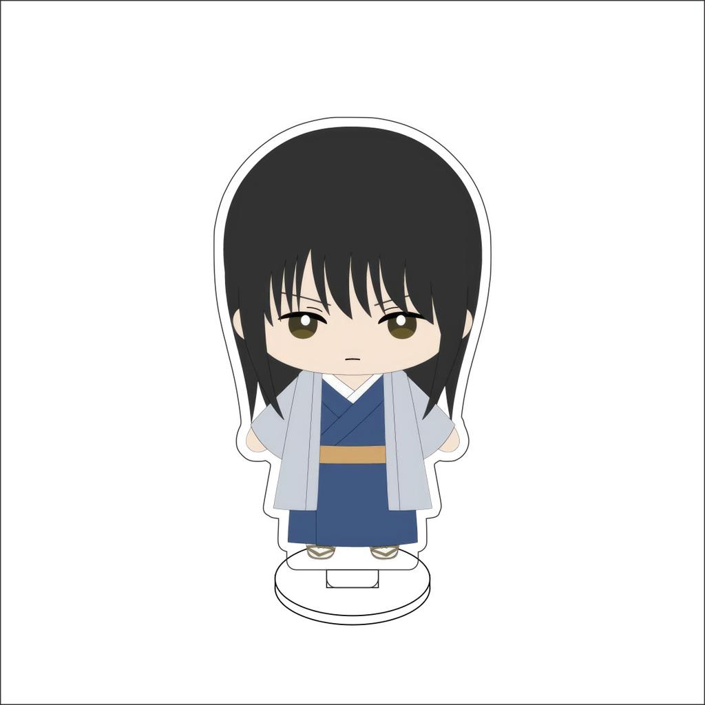 10CM Anime GINTAMA Figure Stand Model Sakata Gintoki/Shimura Shinpachi/Kagura/Sadaharu Cute Desk Decor Standing Sign Gifts