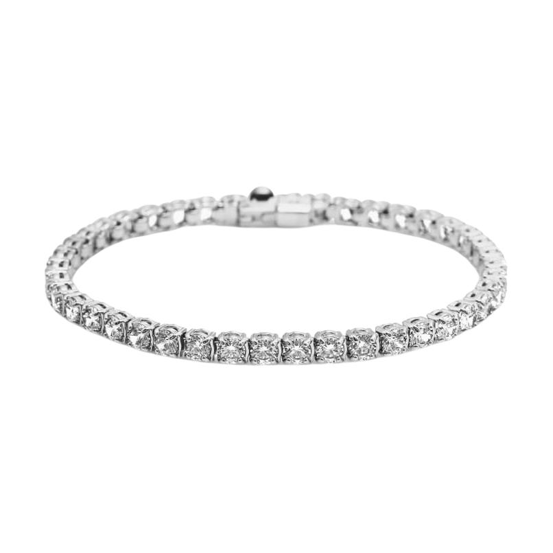 Swarovski Original Design Rhodium Plated Bracelet Unisex Bracelet Silver 5648937-SILVER F,Silver