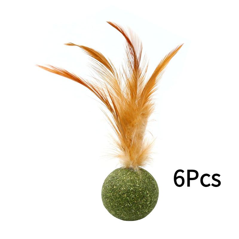 

Кошачье перо, мячик с кошачьей мятой, игрушка-мячик с кошачьим пером, кошачьи лакомства, чистка и шлифовка зубов, кошачья трава, кошачья игрушка зелёный