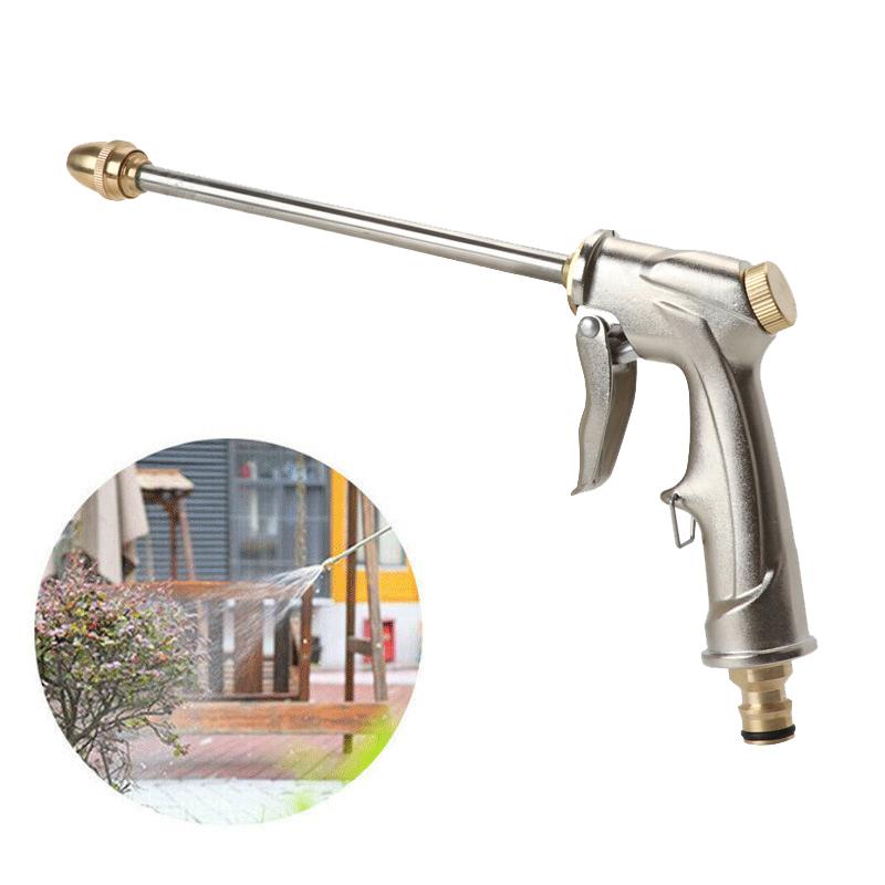 High Pressure Water Spray Gun Metal Nozzle Garden Hose Pipe Lawn Car Power Wash