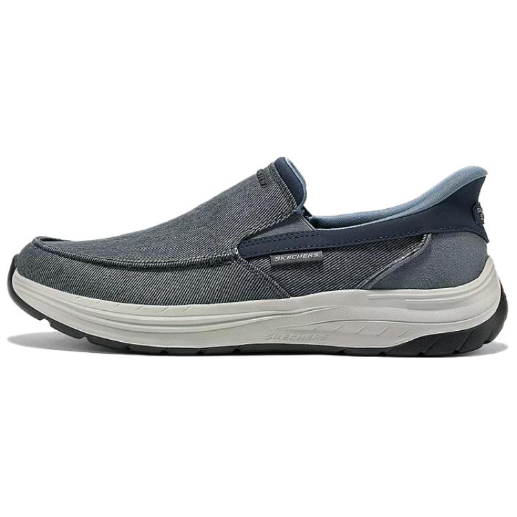 Skechers Casual Comfortable Versatile Lifestyle Shoes Men Shoes Navy-Blue 205709-NVY 43