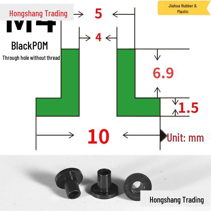 Step T-Shaped Nylon Insulating Bushing Washer, M3-M35 Thread Protection Spacer