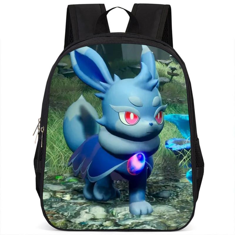 Spacious Palworld Student Backpack For School 15 Inch Large Capacity Polyester Bag