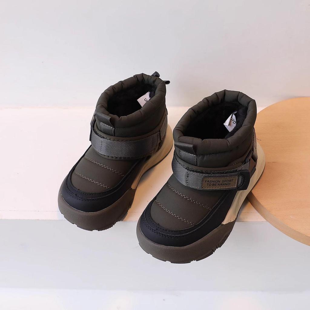 Mädchen Kleinkind Winter Baumwollstiefel - Samtgefüttert, Rutschfest, Weiche Sohle, Warme Schneestiefel