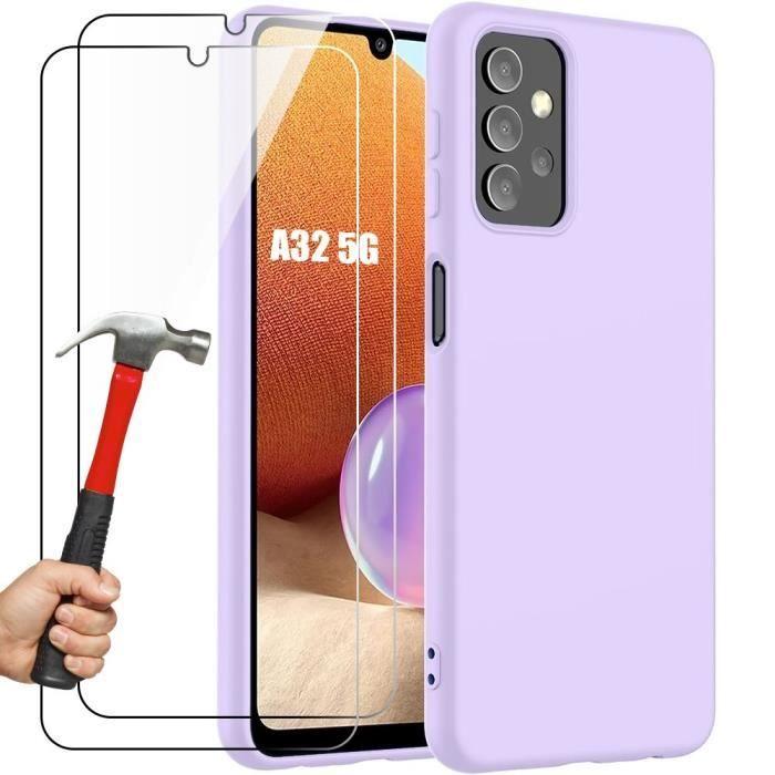 Case for Samsung Galaxy A32 5G - Silicone Protection - Purple - Shockproof - Scratch-Resistant - Slim and Lightweight