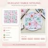 Pink Floral 2-Ply Paper Napkins for Party Table Decoration 20PCS