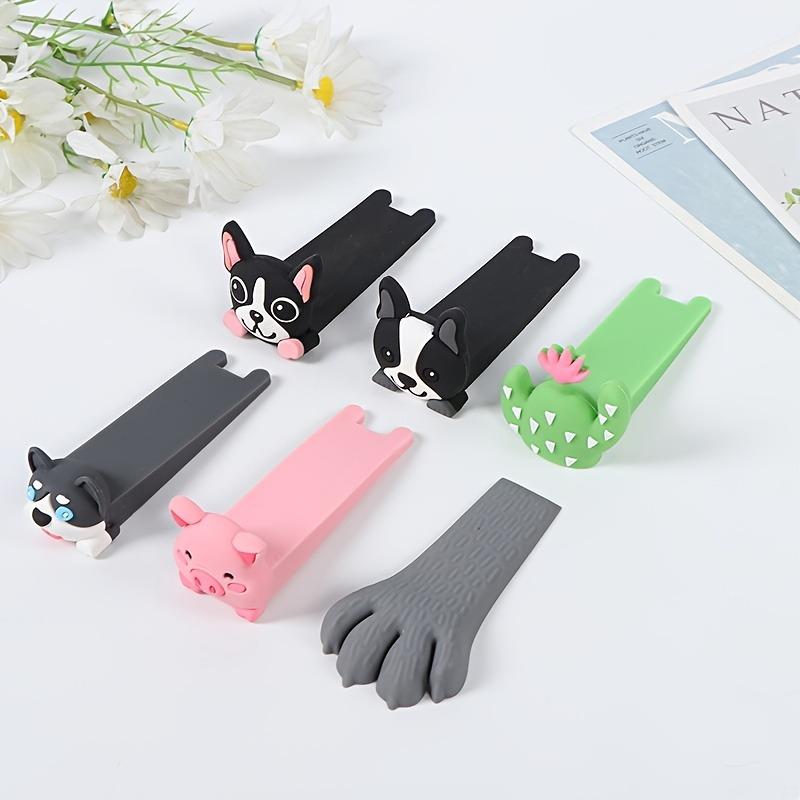 Cartoon Animal PVC Door Stopper, Anti‑Slip & Anti‑Pinch Decorative Door Holder