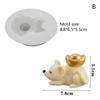 3D Handmade Diy Mouse Shape Silicone Mold Fondant Cake Chocolate Mould for Candle Making Resin Molds for Plaster Wax Mould