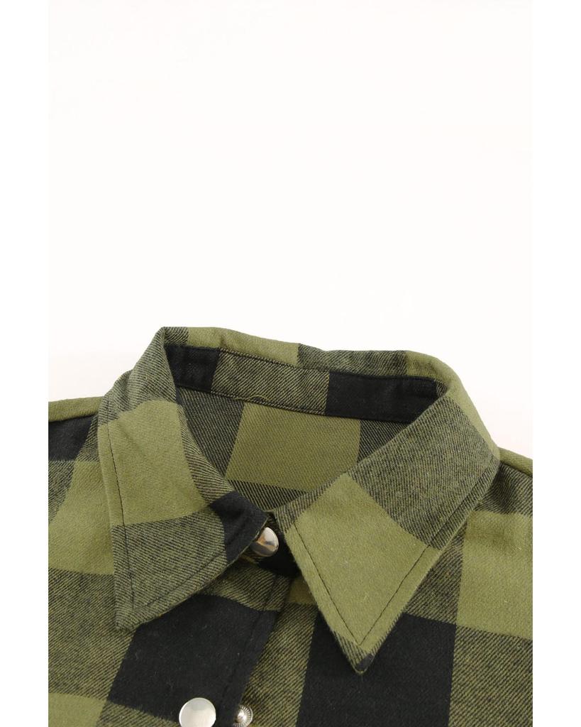 Azura Exchange Plaid Shirt Coat
