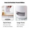 Practical Drain Rack Toothbrush Holder Replacement Storage Organizer Kitchen Part Toothbrush Adapter Assembly Rack Accessory