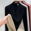 Wool Silk Bottoming Shirt Women's Autumn and Winter New Women's Clothing with Heating and Warmth Turtleneck Top, Piled and Thickened