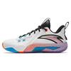 Speed Battle 5 Round Toe Comfortable Shock Absorbing Durable Mid-Top Basketball Shoes Men Basketball Shoes White Black Blue 112341113-3