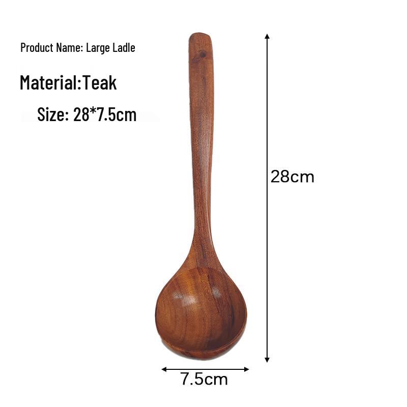 Wutuo Small-Leaf Acacia Wood Kitchen Utensil Set