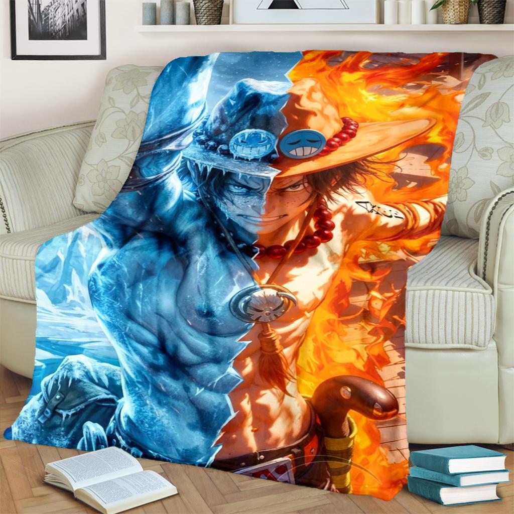 For Bedrooms, Sofas, Chairs and Travel "ONE PIECE" Flannel Blanket Warm Comfortable Print Blanket for Picnics and Daily Use