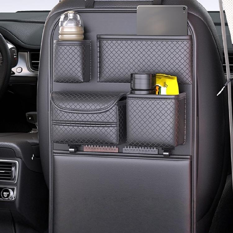 Automotive Back Pocket Multifunctional Backseat Pocket Kick Mat Seat Back Organizer Multiple Compartment Storage Bag