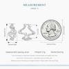 BAMOER 925 Sterling Silver Geomatric Twisted Line Hoop Earrings Wave Ear Buckles for Women Trendy Fine Jewelry