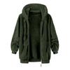 Men's Fashion Solid Color Patchwork Sweatshirt Loose Double-sided Velvet Warm Jacket Zipper Outerwear