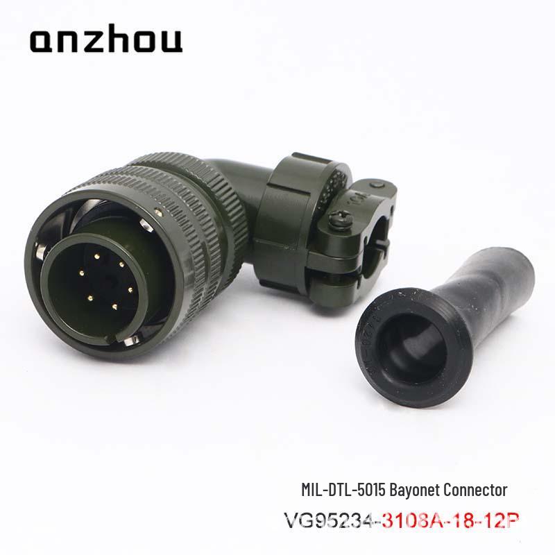 6-Pin Military-Grade Aviation Bayonet Connector VG95234-18-12P