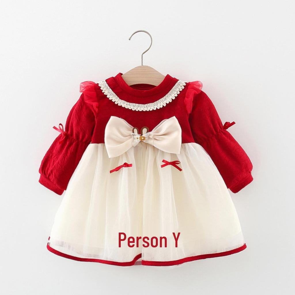 Korean Style Girls' Lolita Princess Dress with Bow and Gauze Details