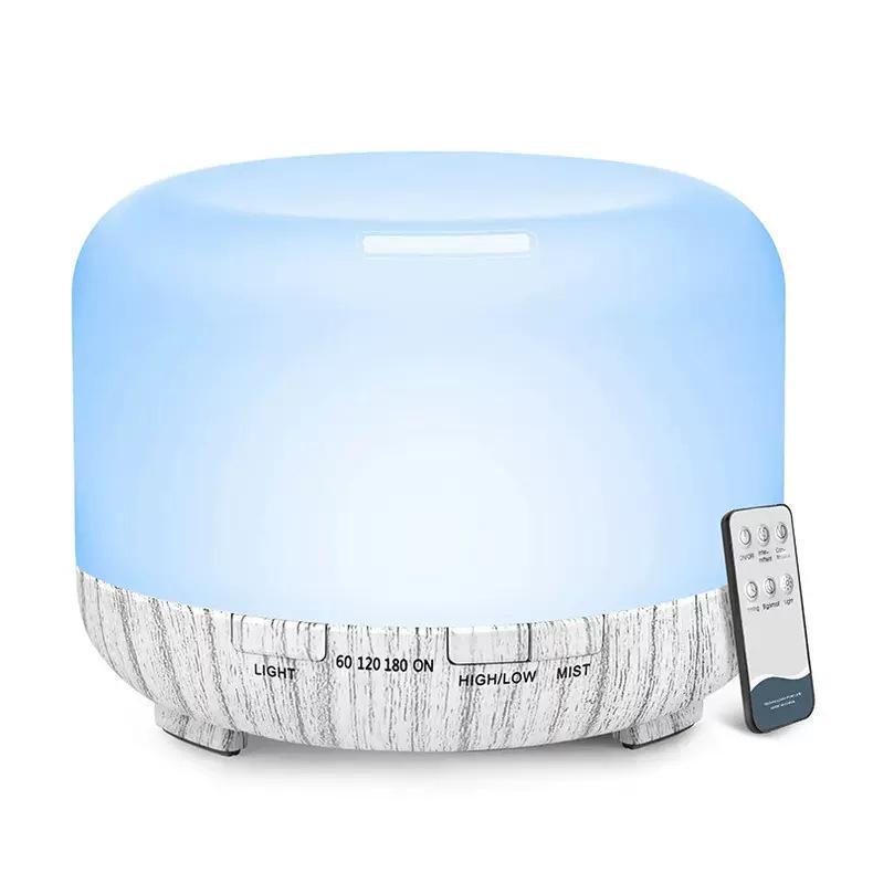 Remote Control 500ml Ultrasonic Aromatherapy Humidifier with Colorful Night Light