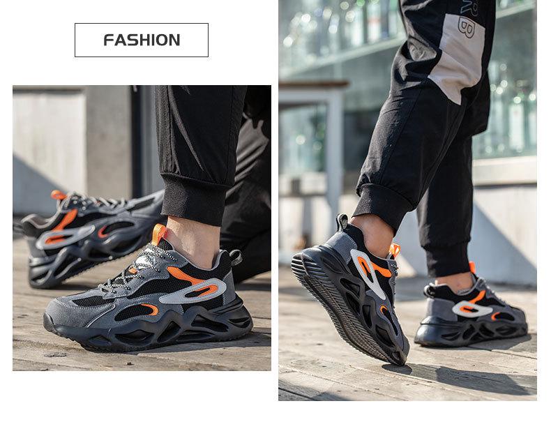 Unisex Summer Steel Toe Work Shoes: Lightweight, Anti-Smash, Anti-Puncture, Wear-Resistant Sole