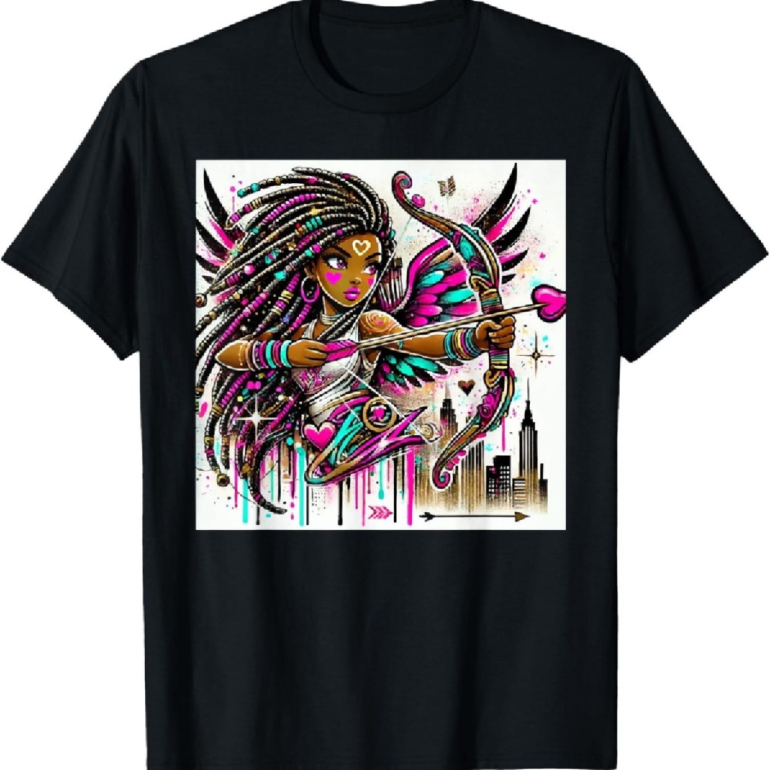 

Graffiti Style Black Warrior Princess - Urban Street Art T-Shirt XXXXXL чёрный
