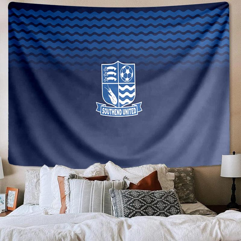 Southend Crest Design Tapestry Playroom Tapestry, Accessories for Bedroom,Livingroom, dormitory Room Wall Decor Fan Birthday Gifts