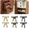 Vintage Bow Cabinet Knobs Decorative Zinc Alloy Drawer Pulls For Furniture Upgrade Decorative Handle Furniture Accessories