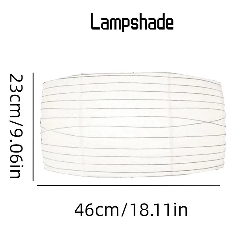 Paper Lamp Sheepskin Shades White Drum Shape Lantern Lampshade Living Room Decor