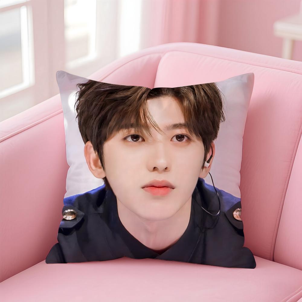 singer trendy CCai Xukun Cushion Cover Pillow Case Soft Skin Friendly Fabric  Concealed Zipper