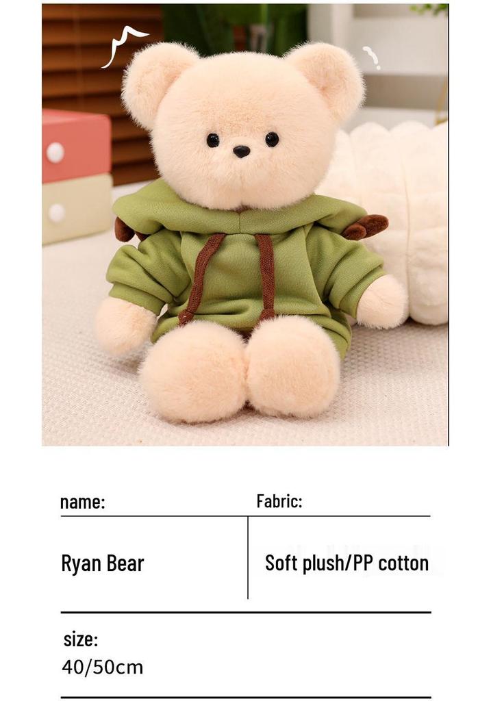 Adorable Shape-Shifting Bear Doll with Clothes - Plush Toy & Companion Gift