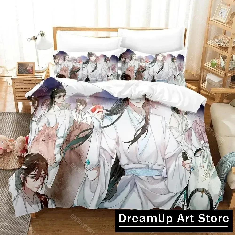 New Mo Dao Zu Shi The Grandmaster Of Demonic Cultivation Bedding Set Anime Three-Piece Set Adult Kid Bedroom Duvet Cover Sets