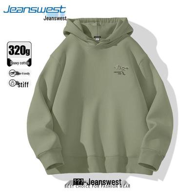 Jeanswest Herren Hoodie aus schwerer Baumwolle im chinesischen Stil