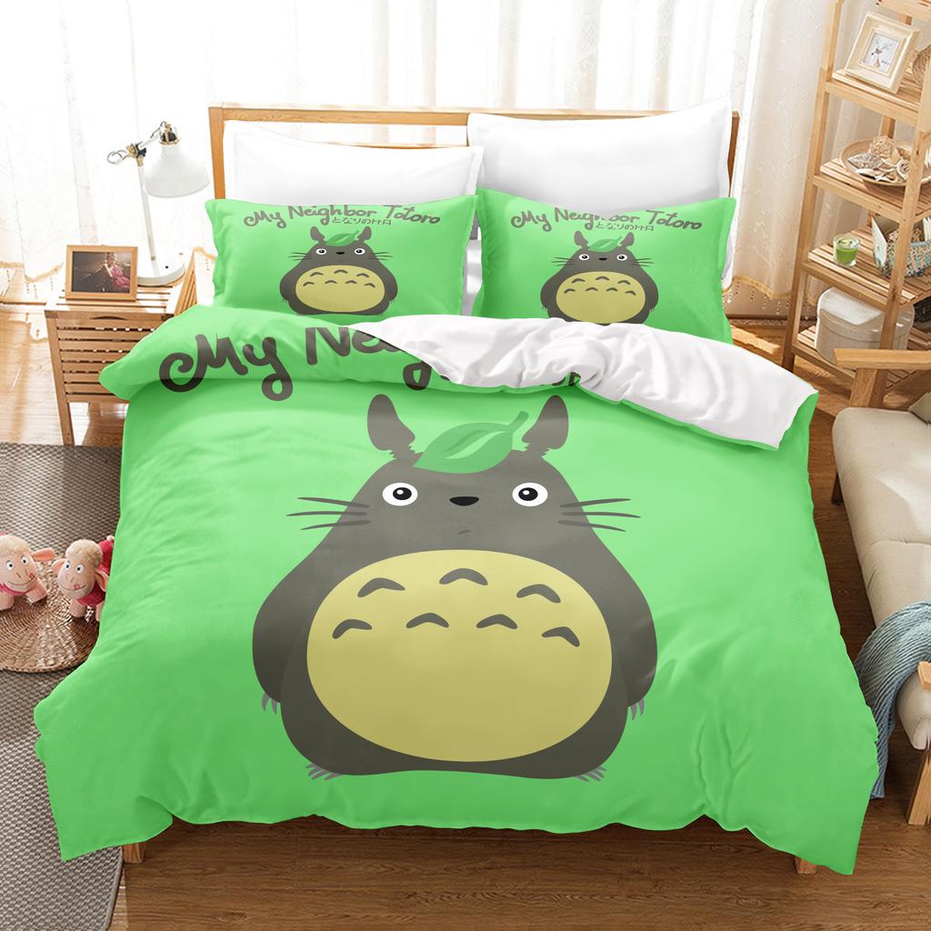 Anime Home Bedroom Comforte Nordic Polyester Material Suitable for Children and Adults 3-piece Set