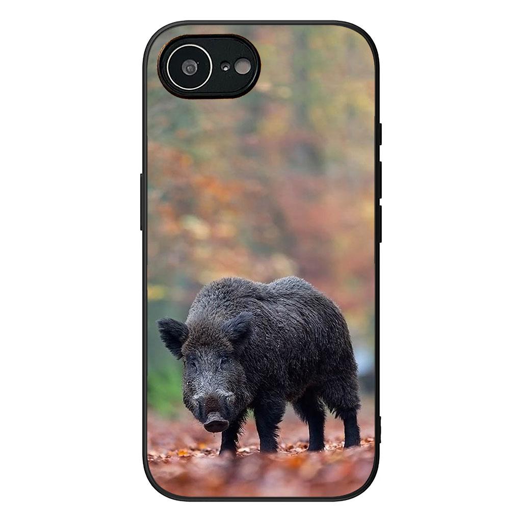 Schwein Wildschwein Wolf Handyhülle Case für Samsung Galaxy S25 S24 S22 S23 FE Ultra Plus A56 A05 A06 A15 A16 A55 S7 Edge Hülle