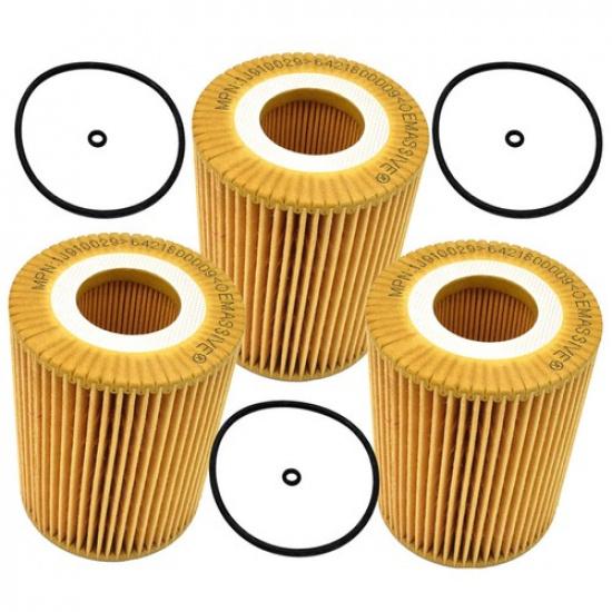 

3xOil Filter 6421800009 For Chrysler 300C Benz C E G GL GLK M Class CLK CLS GLE
